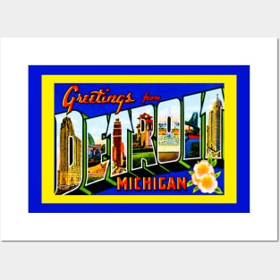 Greetings from Detroit Posters and Art